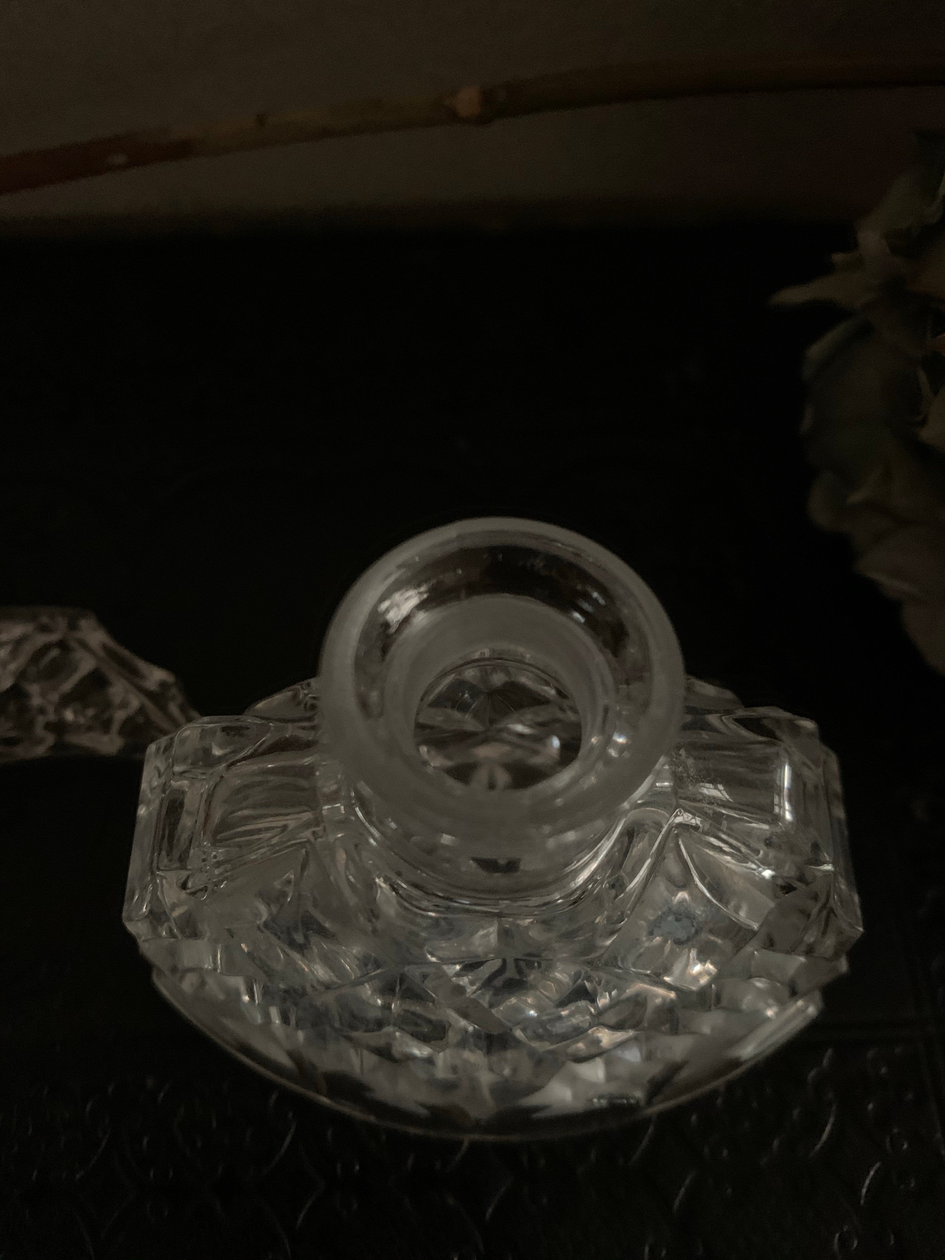 Art Deco Cut-Glass Scent Bottle