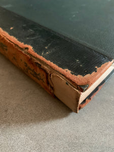 Large 1900s “Coffee Table” Book with Leather Spine