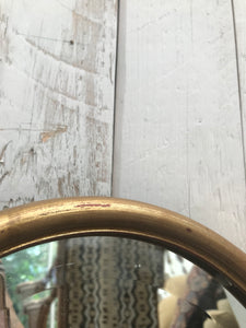 Oval Gold Vintage Mirror