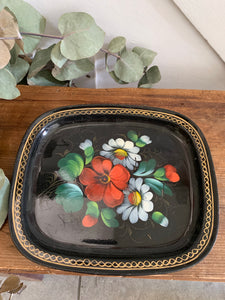 Teeny Floral Enamel Tray