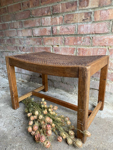 Wood & Cane Stool