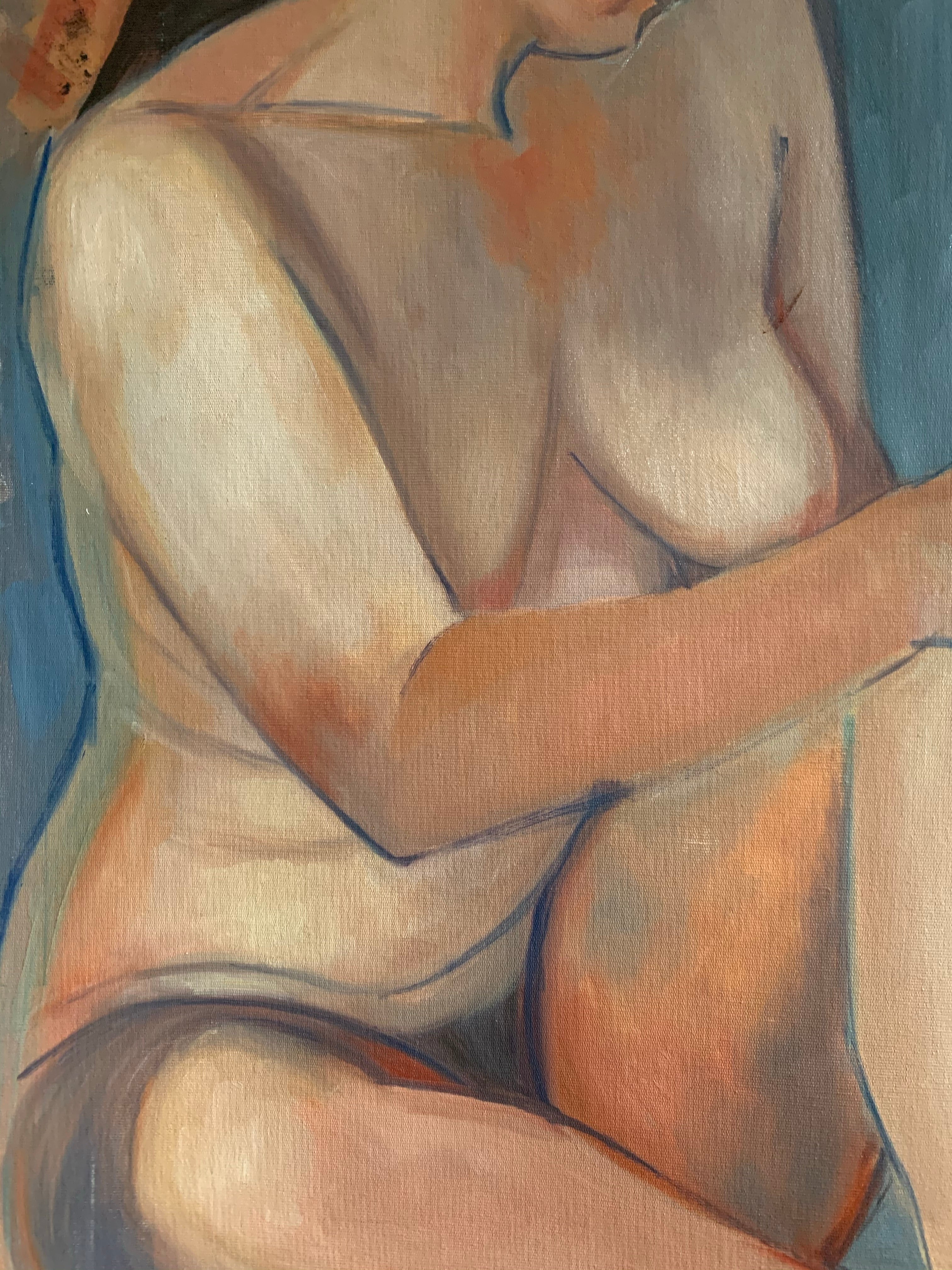 Original Nude - Acrylic on Board