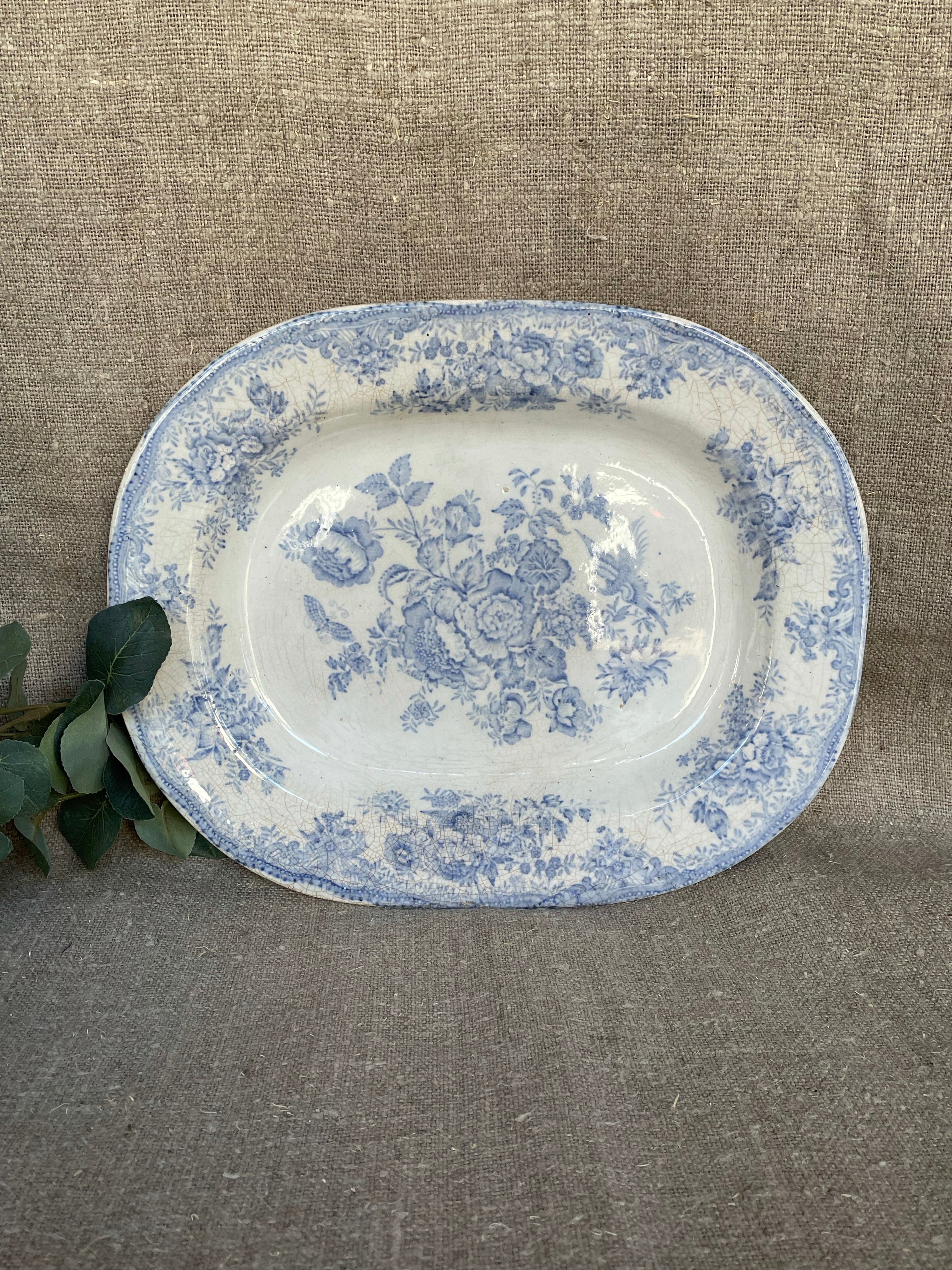 Vintage English Transferware Platter - Small