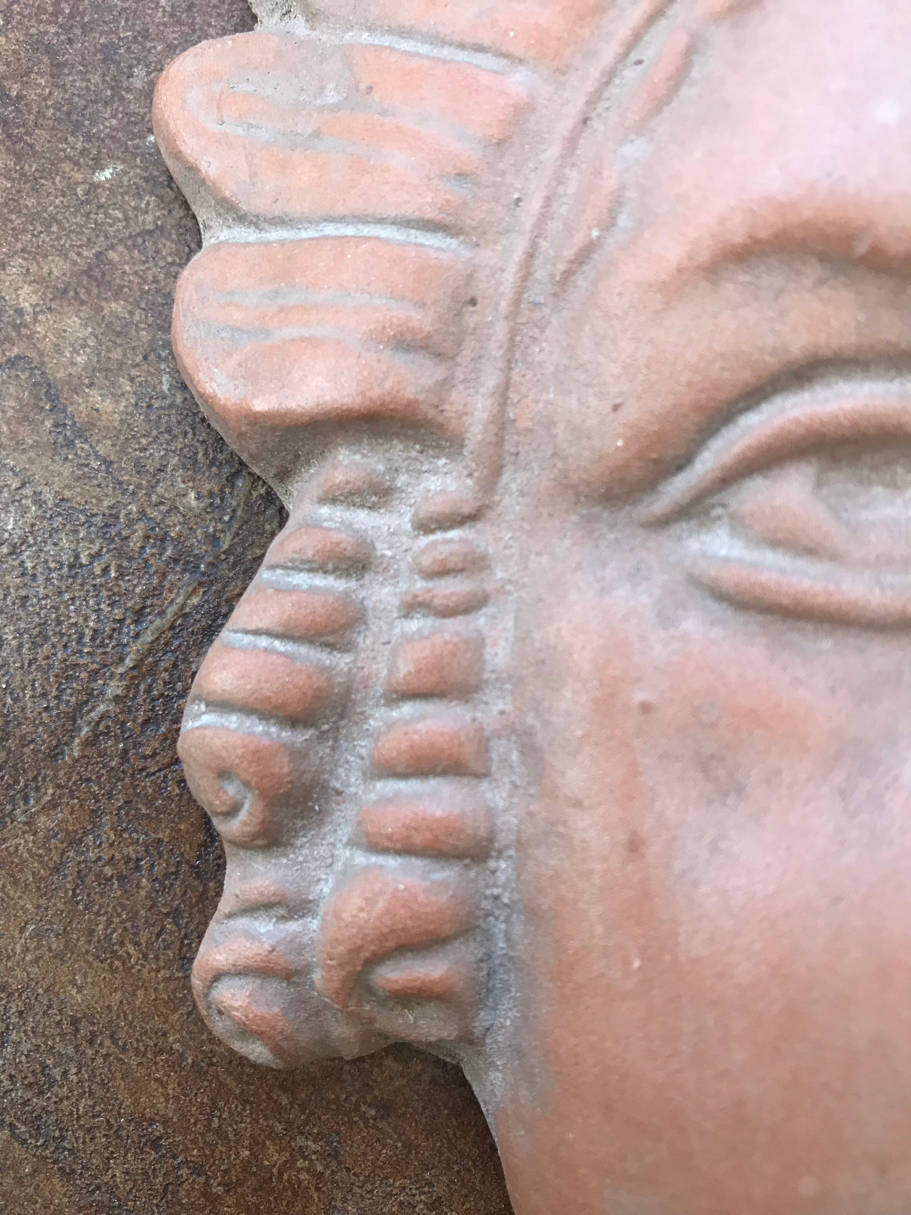 Vintage Italian Terracotta Wall Mask