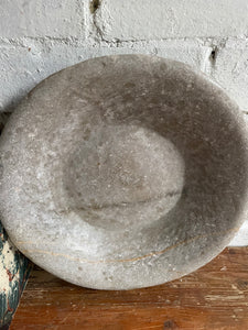 Large Antique Marble Bowl 5
