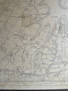 Large Faded Map of East Sussex & Kent