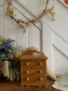 Miniature Vintage Pine Chest of Drawers