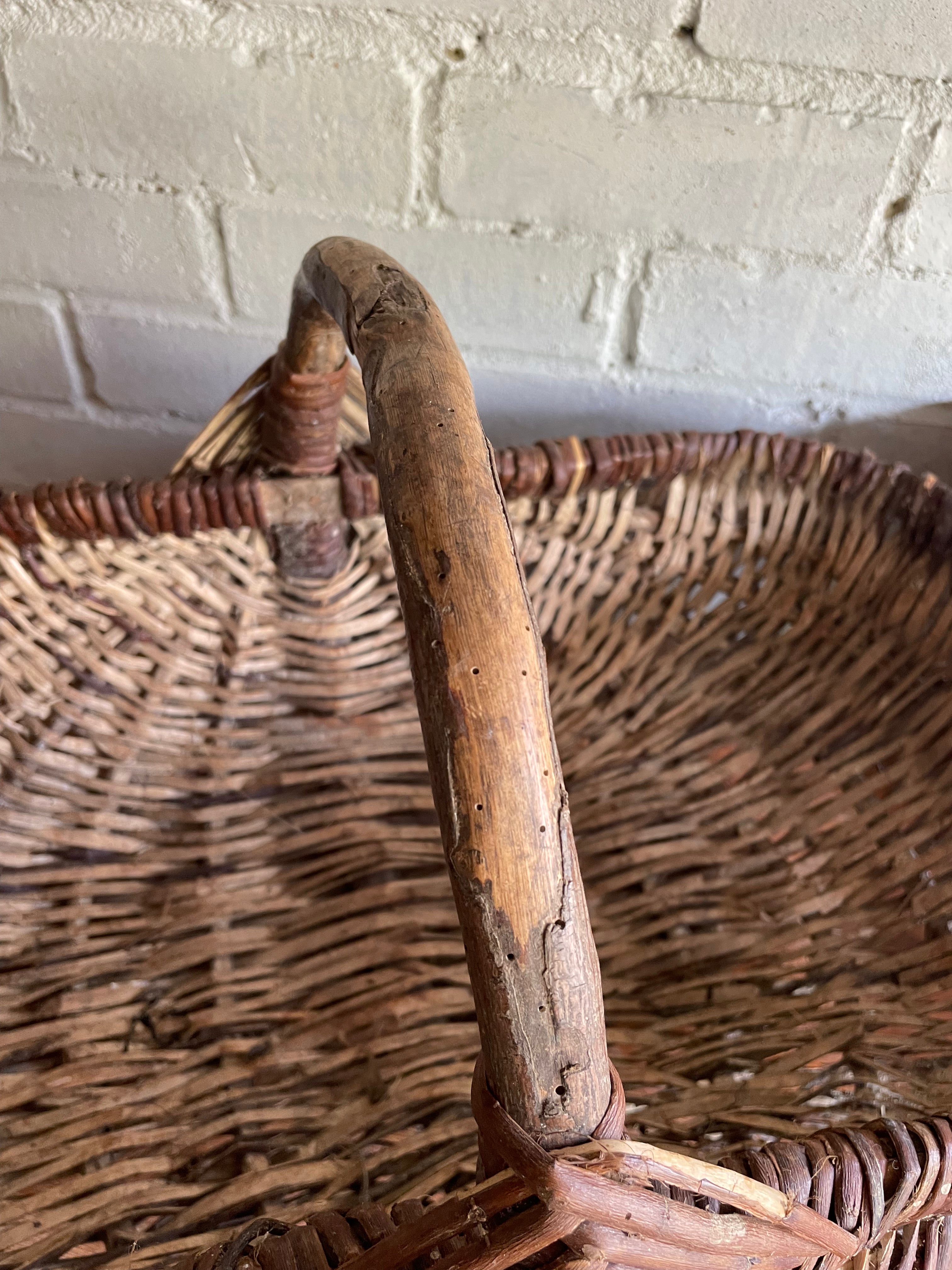 Large French Vintage Basket