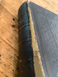 Large Antique Embossed Leather Bible