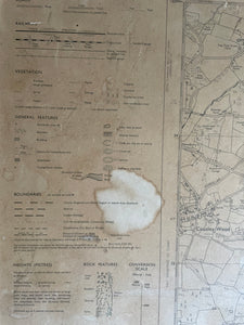 Large Faded Map of East Sussex & Kent