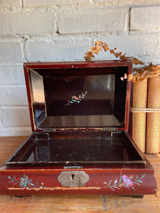 Antique Chinoiserie Box with Mother of Pearl