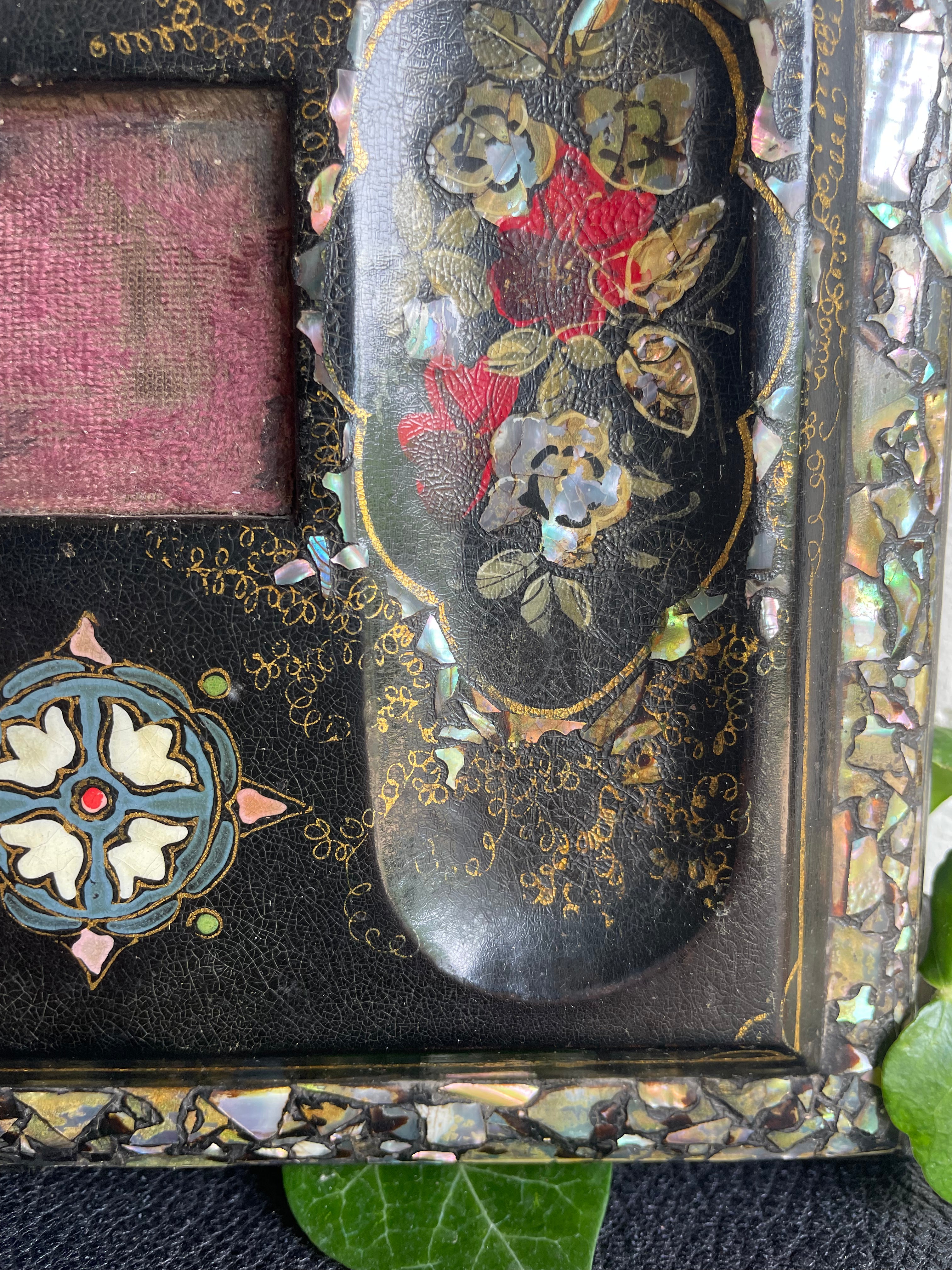 Victorian Ink Well Ink In Victorian Ink Well with Mother of Pearl Inlay – Reclectic