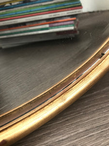 Oval Gold Vintage Mirror