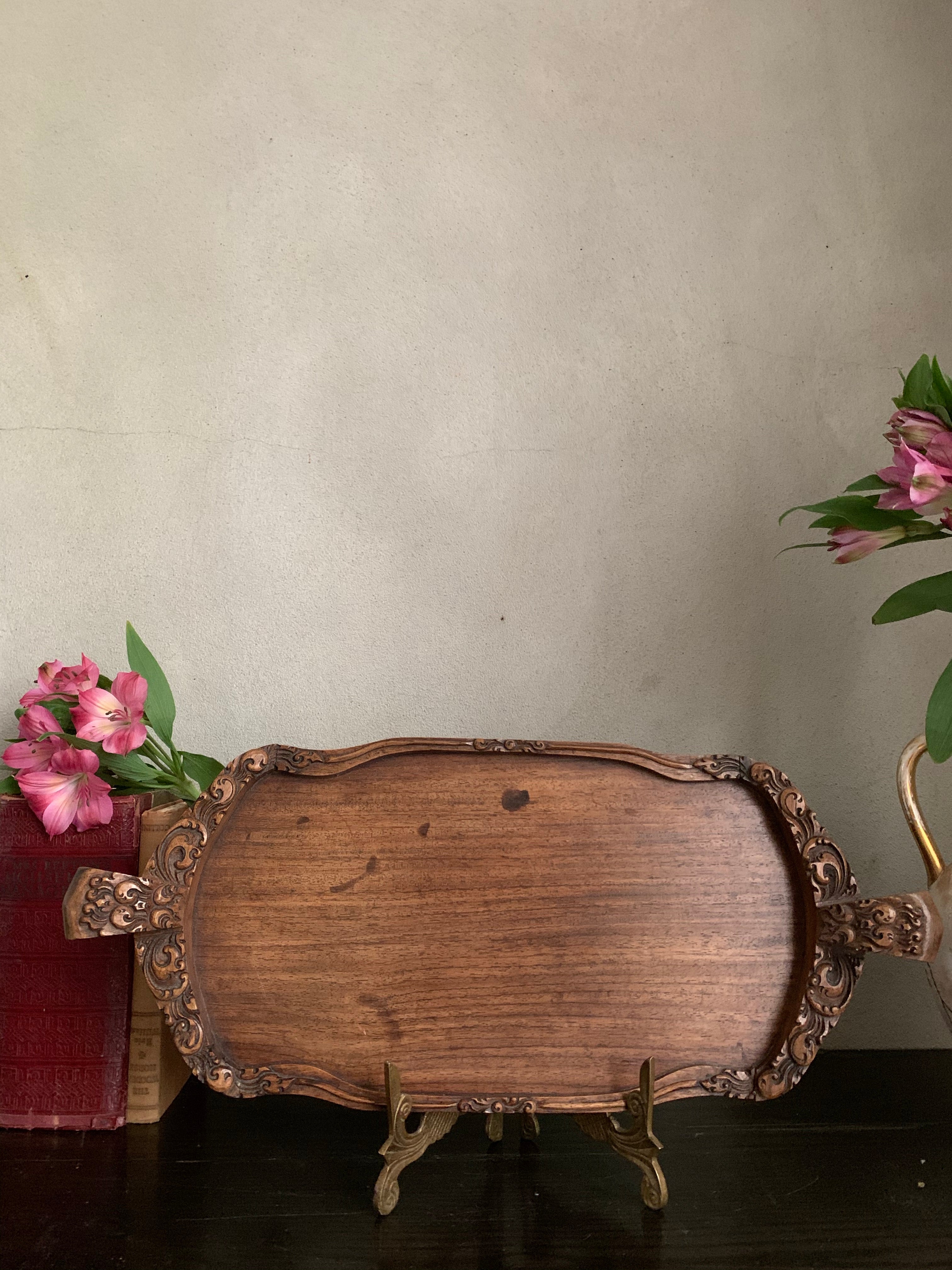 Hand-carved Decorative Tray