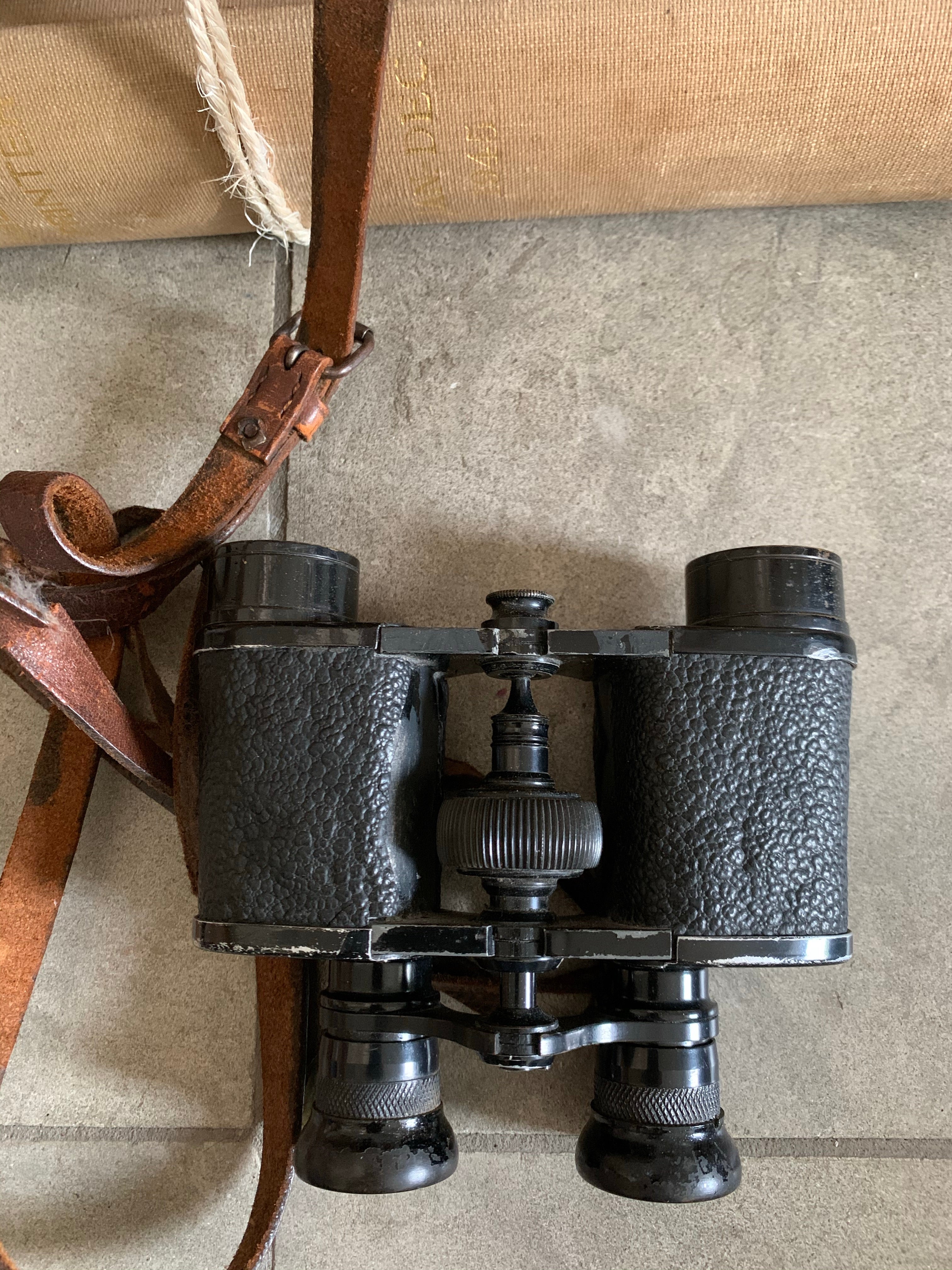 Vintage binoculars with original box
