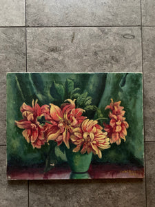 Floral Still Life  - Oil on canvas
