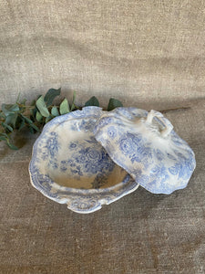 Small English Transferware Soupiere
