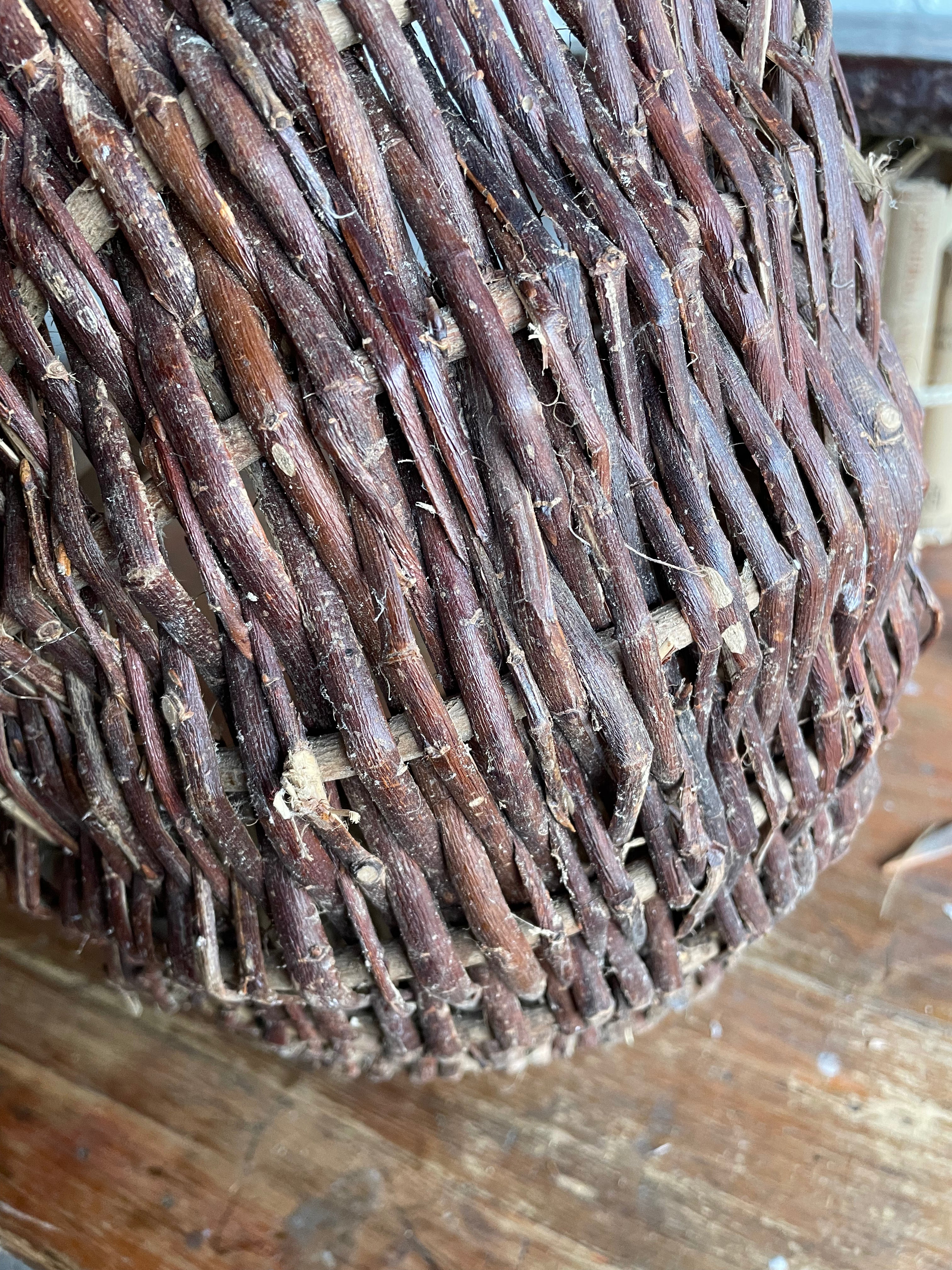 French Vintage Wicker Basket