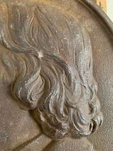 Victorian Cast Iron Plaque of Sir Henry Irving
