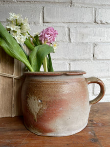 French Earthenware Vase with Handle