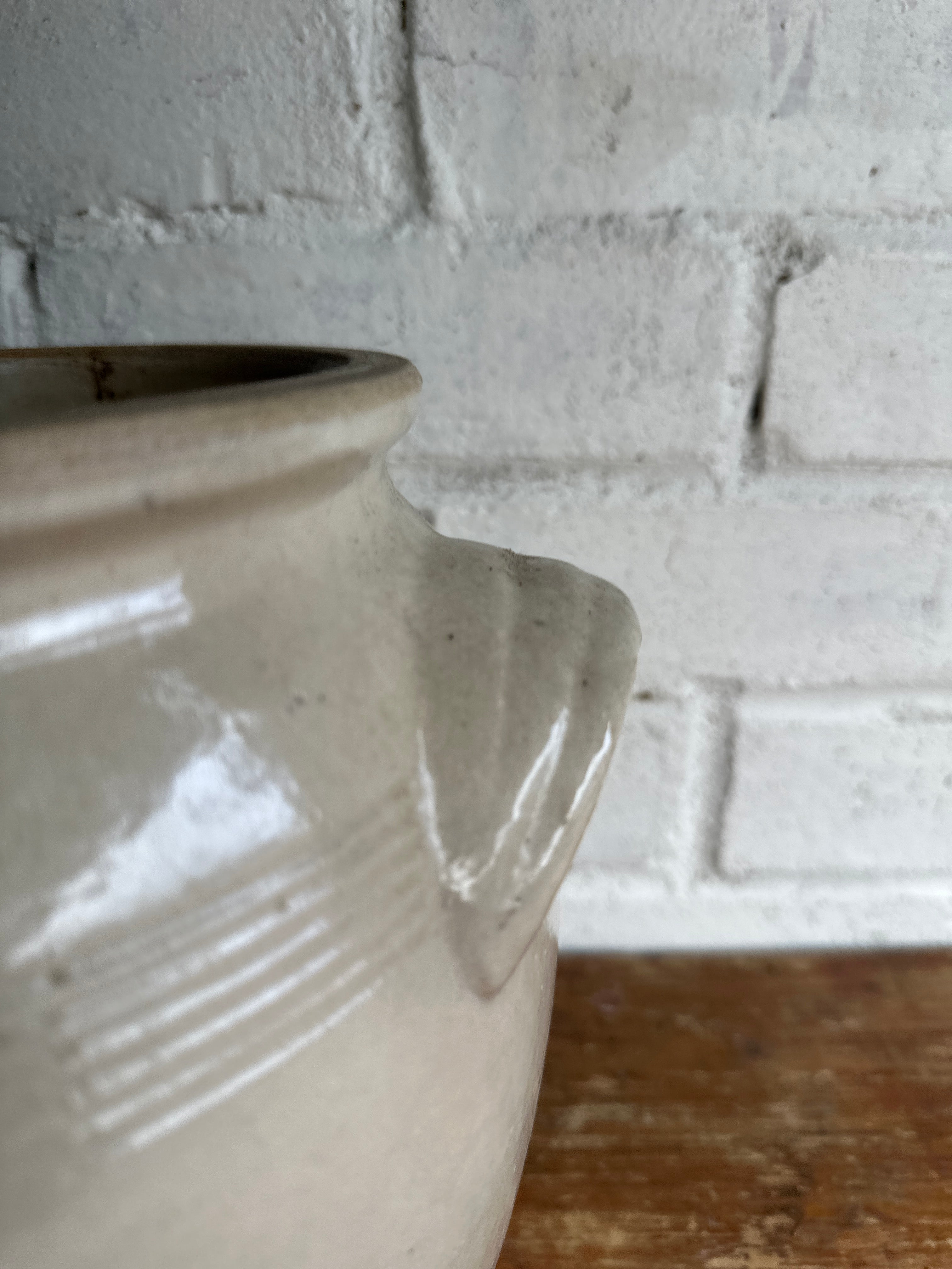 Stoneware Confit Jar French Storage Pot