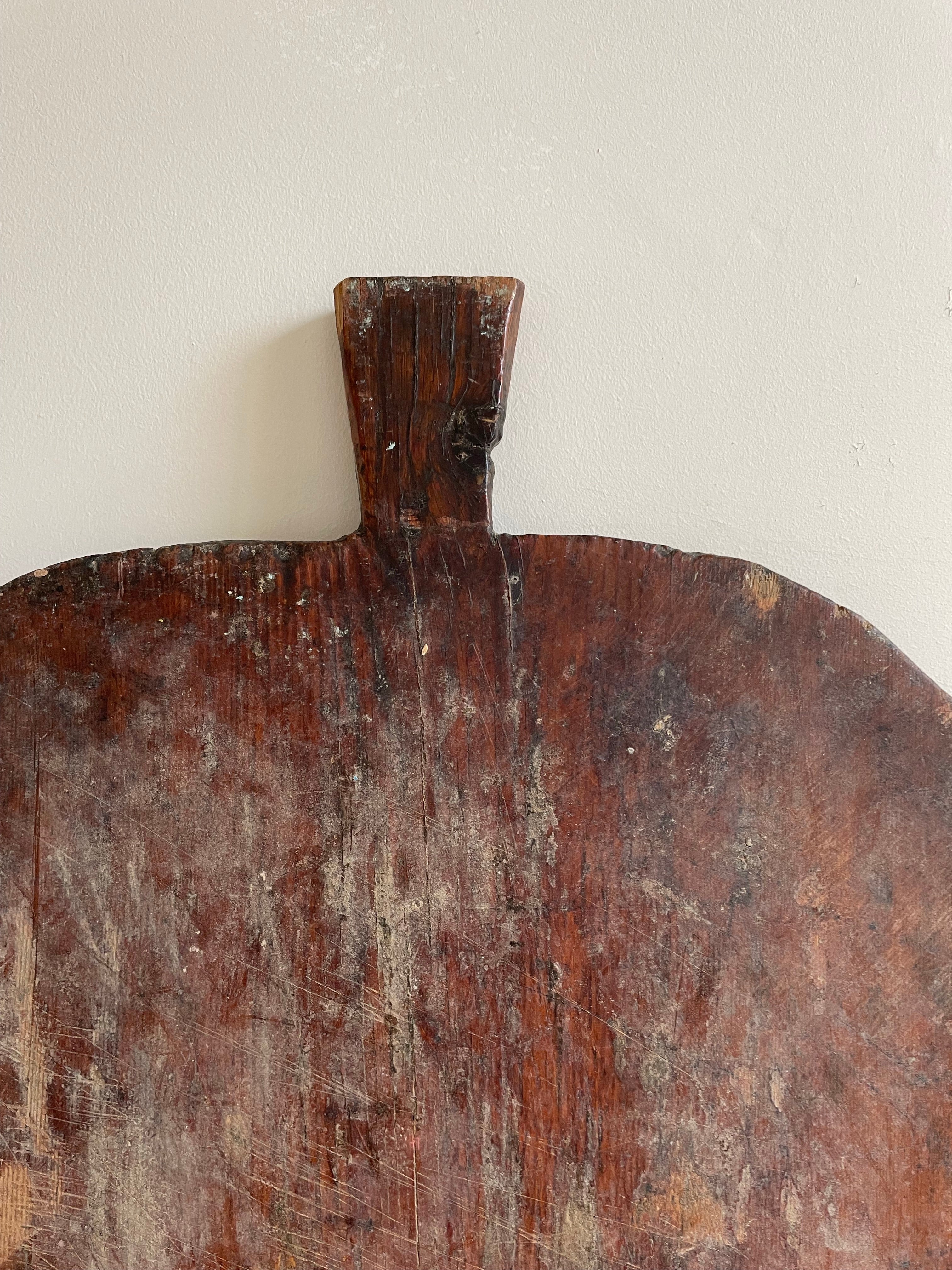 Very Large Vintage Primitive Wooden Chopping Board