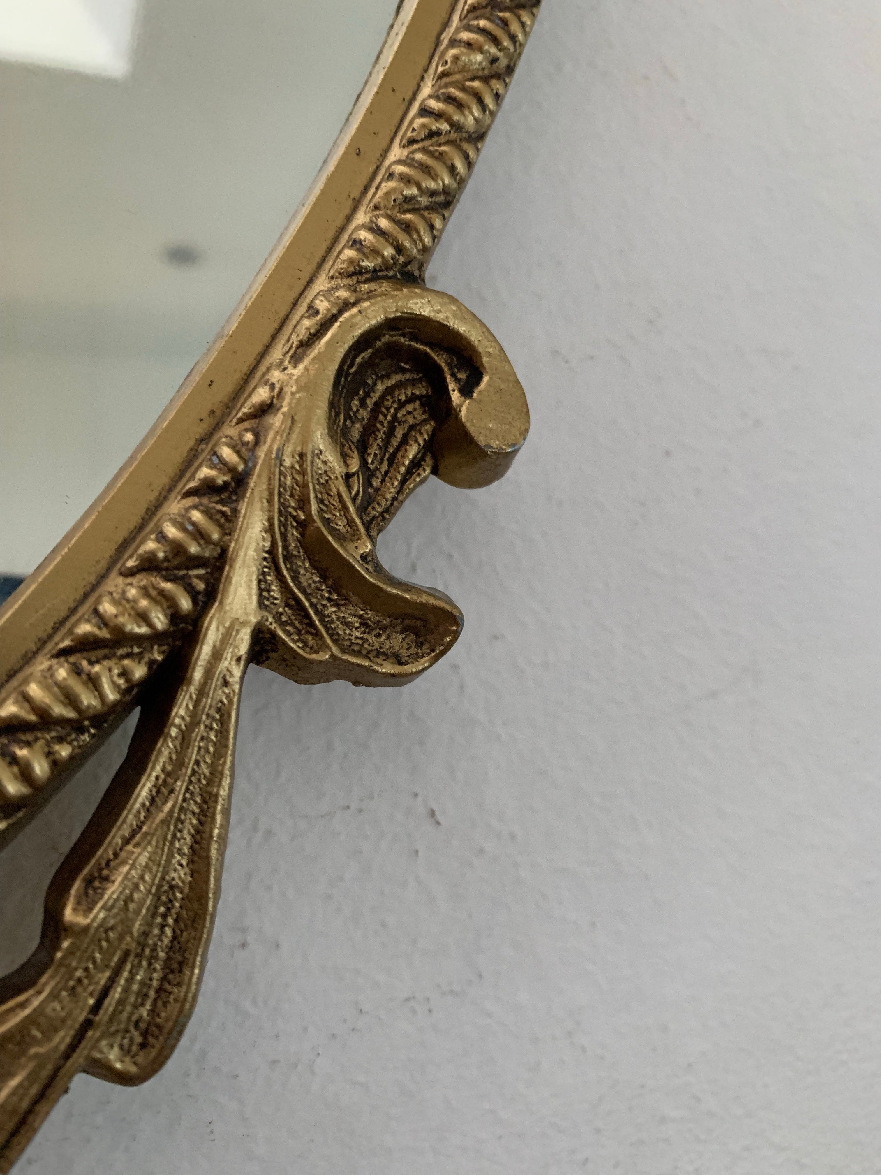 Ornate Gold Metal Mirror