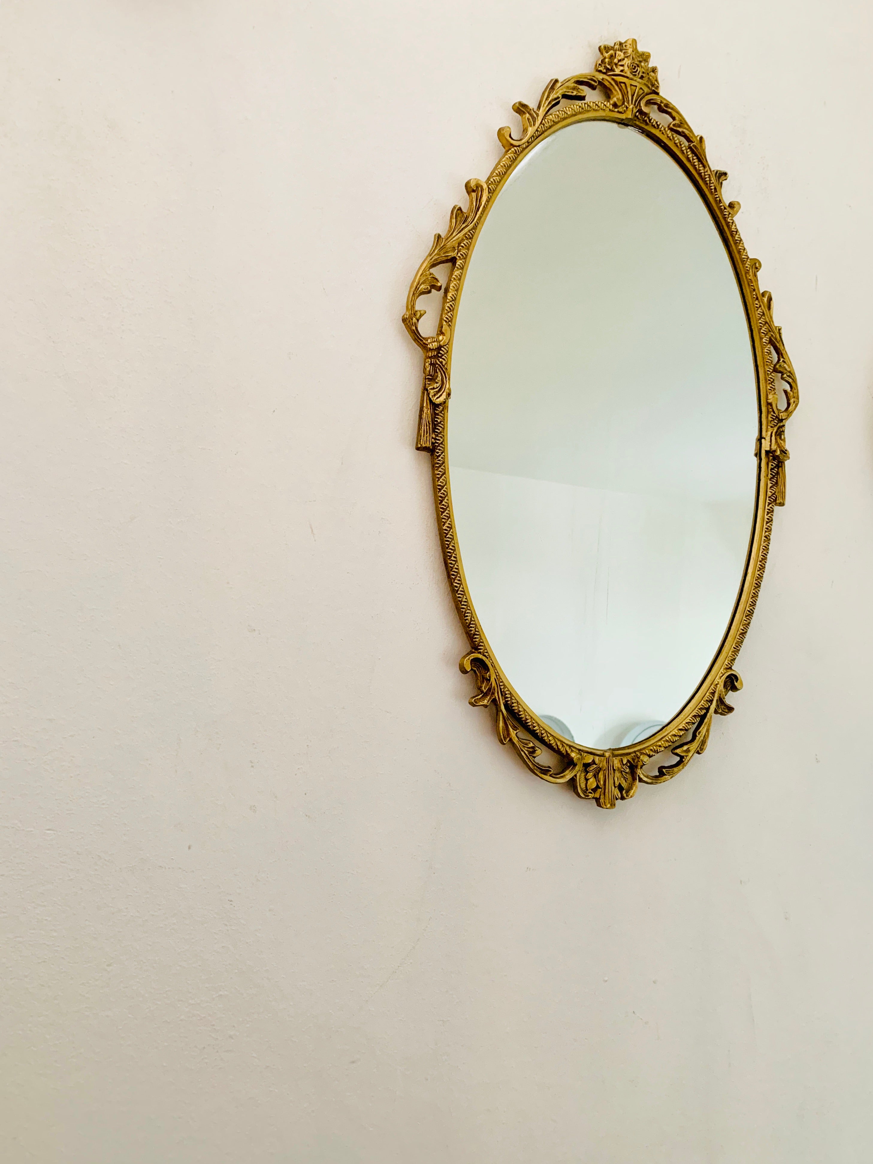 Ornate Gold Metal Mirror
