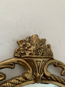 Ornate Gold Metal Mirror