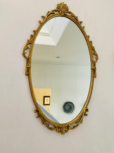 Ornate Gold Metal Mirror