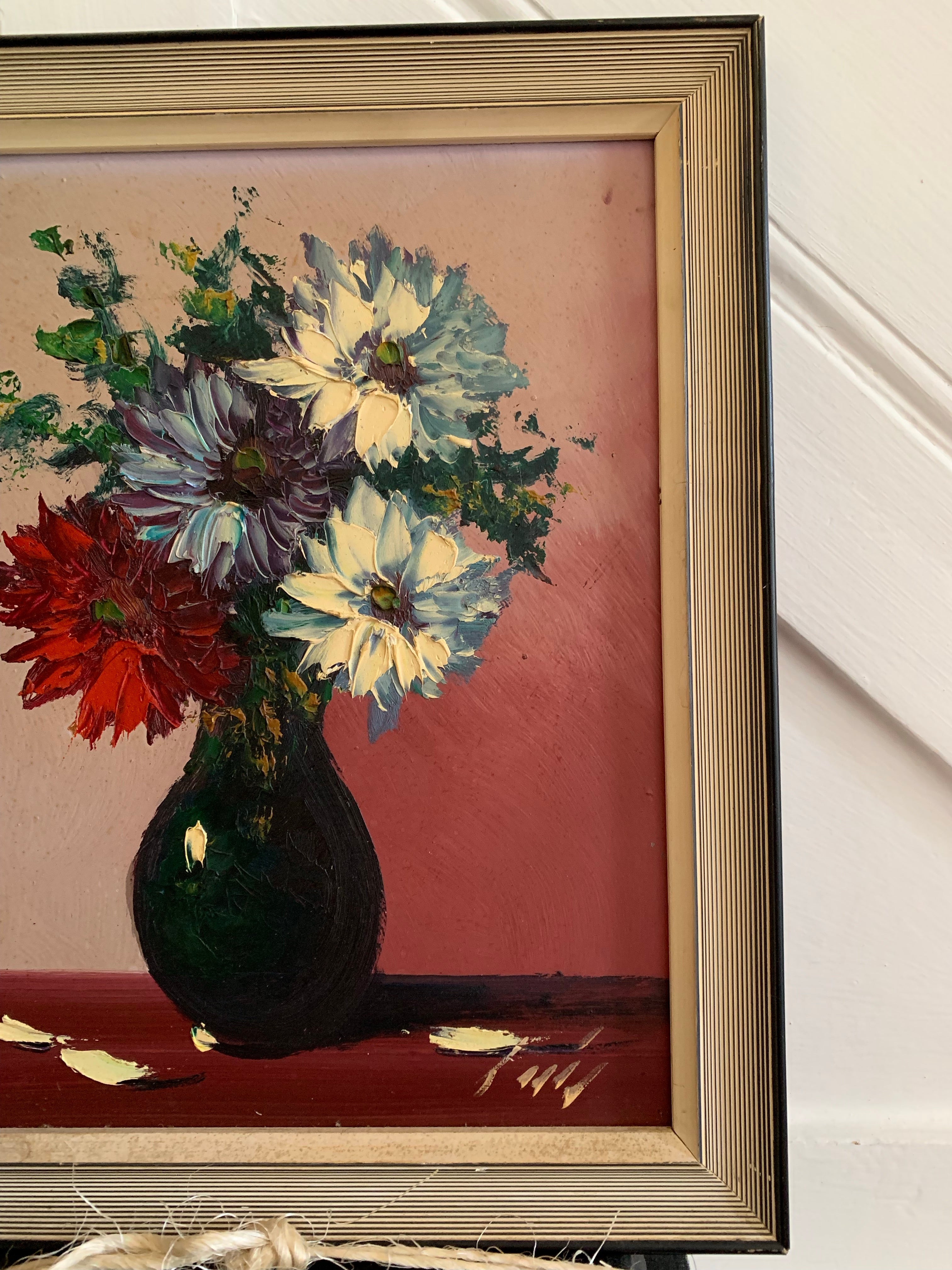 Small Floral Still-Life Oil Painting