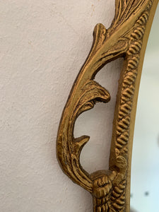 Ornate Metal Brass Mirror