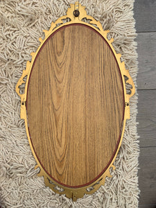 Ornate Metal Brass Mirror